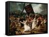 The Burial of the Sardine circa 1812-19 (Detail)-Francisco de Goya-Framed Stretched Canvas