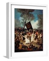 The Burial of the Sardine (Corpus Christi Festival on Ash Wednesday) circa 1812-19-Francisco de Goya-Framed Giclee Print