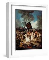 The Burial of the Sardine (Corpus Christi Festival on Ash Wednesday) circa 1812-19-Francisco de Goya-Framed Giclee Print