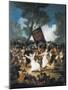 The Burial of the Sardine (Corpus Christi Festival on Ash Wednesday)-Francisco de Goya-Mounted Art Print