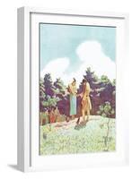 The Burial of Uncas-Newell Convers Wyeth-Framed Art Print