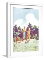 The Burial of Uncas-Newell Convers Wyeth-Framed Art Print