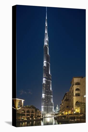The Burj Khalifa (Armani Hotel) by Skidmore Owings, Merrill and Souk Al Bahar, Business Bay-Cahir Davitt-Stretched Canvas