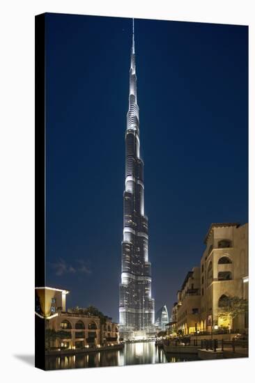 The Burj Khalifa (Armani Hotel) by Skidmore Owings, Merrill and Souk Al Bahar, Business Bay-Cahir Davitt-Stretched Canvas