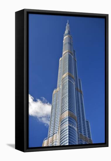 The Burj Khalifa (Armani Hotel) Designed by Skidmore Owings and Merrill, Business Bay, Dubai-Cahir Davitt-Framed Stretched Canvas