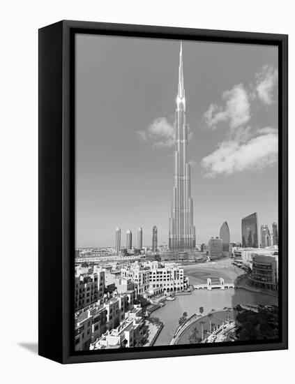 The Burj Khalifa, Completed in 2010, the Tallest Man Made Structure in the World, Dubai, Uae-Gavin Hellier-Framed Stretched Canvas