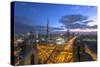 The Burj Khalifa Dubai, View across Sheikh Zayed Road and Financial Centre Road Interchange-Gavin Hellier-Stretched Canvas