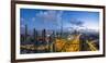 The Burj Khalifa Dubai, View across Sheikh Zayed Road and Financial Centre Road Interchange-Gavin Hellier-Framed Photographic Print