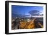 The Burj Khalifa Dubai, View across Sheikh Zayed Road and Financial Centre Road Interchange-Gavin Hellier-Framed Photographic Print