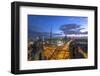 The Burj Khalifa Dubai, View across Sheikh Zayed Road and Financial Centre Road Interchange-Gavin Hellier-Framed Photographic Print