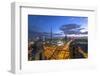 The Burj Khalifa Dubai, View across Sheikh Zayed Road and Financial Centre Road Interchange-Gavin Hellier-Framed Photographic Print