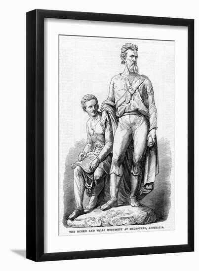 The Burke and Wills Monument at Melbourne, Australia, 1865-null-Framed Giclee Print
