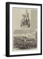 The Burke and Wills Monument at Melbourne-null-Framed Giclee Print