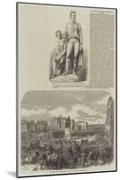 The Burke and Wills Monument at Melbourne-null-Mounted Giclee Print