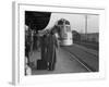 The Burlington Zephyr, East Dubuque, Illinois, c.1940-John Vachon-Framed Photo