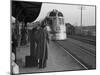 The Burlington Zephyr, East Dubuque, Illinois, c.1940-John Vachon-Mounted Photo