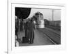 The Burlington Zephyr, East Dubuque, Illinois, c.1940-John Vachon-Framed Photo