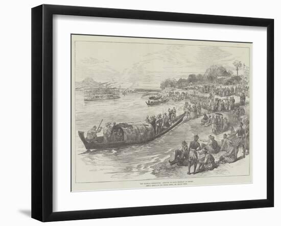 The Burmah Expedition, Arrival of King Theebaw at Prome-Melton Prior-Framed Giclee Print