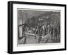 The Burmah Expedition, Departure of King Theebaw from Mandalay-William Heysham Overend-Framed Giclee Print