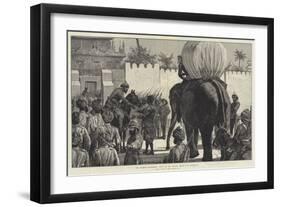 The Burmah Expedition, Entry of the British Troops into Mandalay-Richard Caton Woodville II-Framed Giclee Print