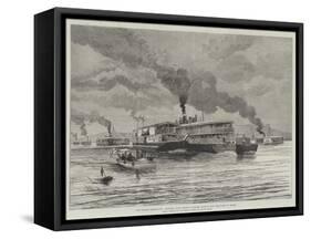 The Burmah Expedition, Flotilla, with Troops on Board, Going Up the Irrawaddy to Bhamo-Melton Prior-Framed Stretched Canvas