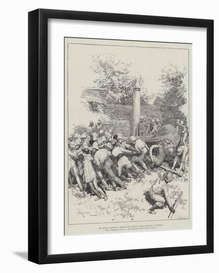 The Burmah Expedition, Removing the Defunct Sacred Elephant at Mandalay-Amedee Forestier-Framed Giclee Print