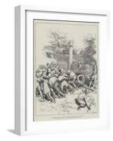 The Burmah Expedition, Removing the Defunct Sacred Elephant at Mandalay-Amedee Forestier-Framed Giclee Print