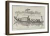 The Burmah Expedition, the Woon of Bhamo in His State Canoe-Melton Prior-Framed Giclee Print