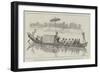 The Burmah Expedition, the Woon of Bhamo in His State Canoe-Melton Prior-Framed Giclee Print