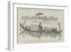 The Burmah Expedition, the Woon of Bhamo in His State Canoe-Melton Prior-Framed Giclee Print