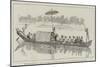 The Burmah Expedition, the Woon of Bhamo in His State Canoe-Melton Prior-Mounted Giclee Print