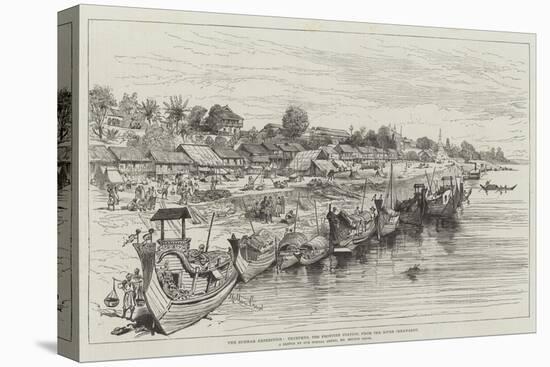 The Burmah Expedition, Thyetmyo, the Frontier Station, from the River Irrawaddy-Melton Prior-Stretched Canvas