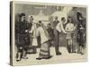 The Burmese Ambassadors at Edinburgh Castle-Sir James Dromgole Linton-Stretched Canvas