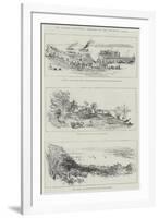 The Burmese Expedition, Sketches on the Irrawaddy River-null-Framed Giclee Print