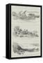 The Burmese Expedition, Sketches on the Irrawaddy River-null-Framed Stretched Canvas