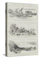 The Burmese Expedition, Sketches on the Irrawaddy River-null-Stretched Canvas