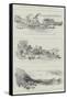 The Burmese Expedition, Sketches on the Irrawaddy River-null-Framed Stretched Canvas