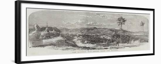 The Burmese War, Prome, from the Heights-null-Framed Giclee Print