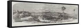 The Burmese War, Prome, from the Heights-null-Framed Stretched Canvas