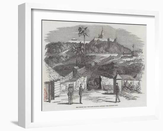 The Burmese War, Temporary Stockade, Martaban-null-Framed Giclee Print