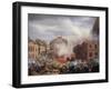 The Burning of Chateau d'eau at Place du Palais Royal, February 24, 1848-Eugene Hagnauer-Framed Giclee Print