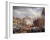 The Burning of Chateau d'eau at Place du Palais Royal, February 24, 1848-Eugene Hagnauer-Framed Giclee Print