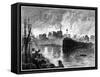 The Burning of Chicago, Illinois, USA, 1871-null-Framed Stretched Canvas