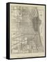 The Burning of Chicago, Plan of Chicago-null-Framed Stretched Canvas