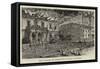 The Burning of Codrington College, Barbados-null-Framed Stretched Canvas