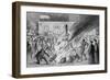 The Burning of Edward Underhill on Tower Green, 1840-George Cruikshank-Framed Giclee Print