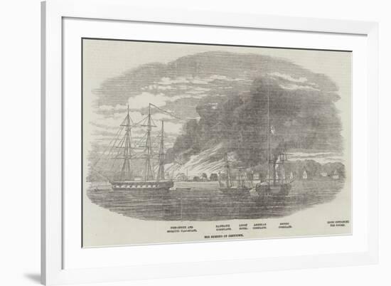 The Burning of Greytown-null-Framed Giclee Print