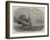 The Burning of HMS Bombay Off Montevideo-null-Framed Giclee Print