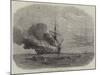 The Burning of HMS Bombay Off Montevideo-null-Mounted Giclee Print