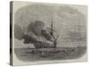 The Burning of HMS Bombay Off Montevideo-null-Stretched Canvas